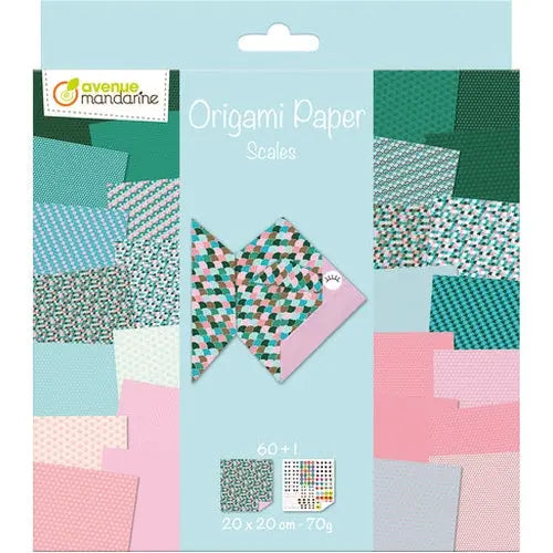 Origami Paper Scales  pack of  60 Sheets (7.9 x 7.9 in)