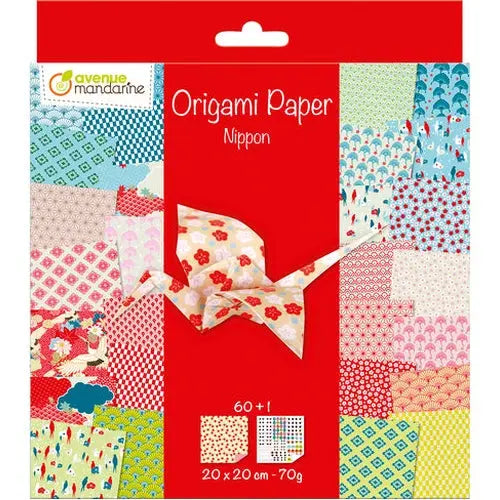 Origami Paper Nippon pack of  60 Sheets (7.9 x 7.9 in)