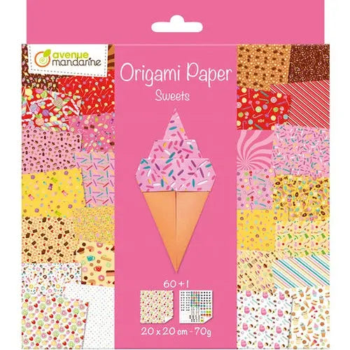 Origami Paper Sweets pack of  60 Sheets (7.9 x 7.9 in)