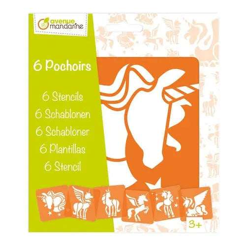 6 Unicorn Stencils