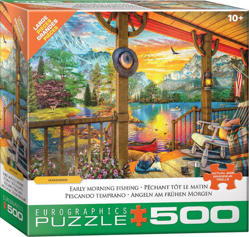 Eurographics - Early Morning Fishing by Dominic Davison (500 pc - Large Puzzle Pieces)