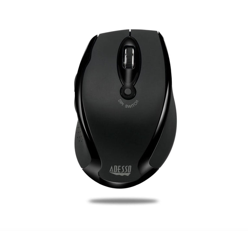 Adesso - Mouse Wireless Ergonomic M20B 6 Button up to 1600dpi PC/Mac - Black - Limolin 