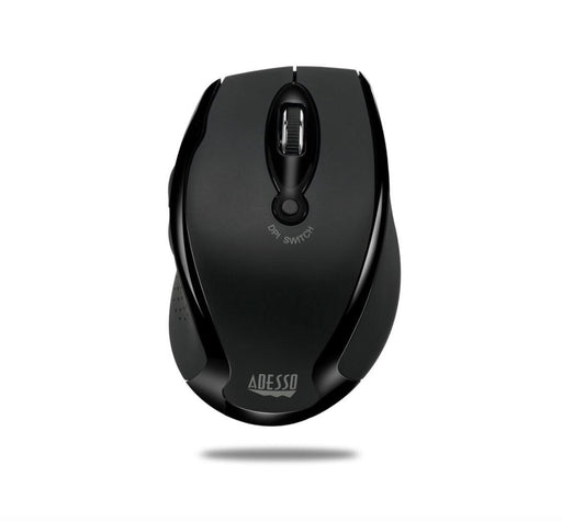 Adesso - Mouse Wireless Ergonomic M20B 6 Button up to 1600dpi PC/Mac - Black - Limolin 