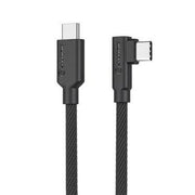 Alogic - Charge & Sync USB-C to USB-C Right Angled 3ft Double Braided - Black - Limolin 
