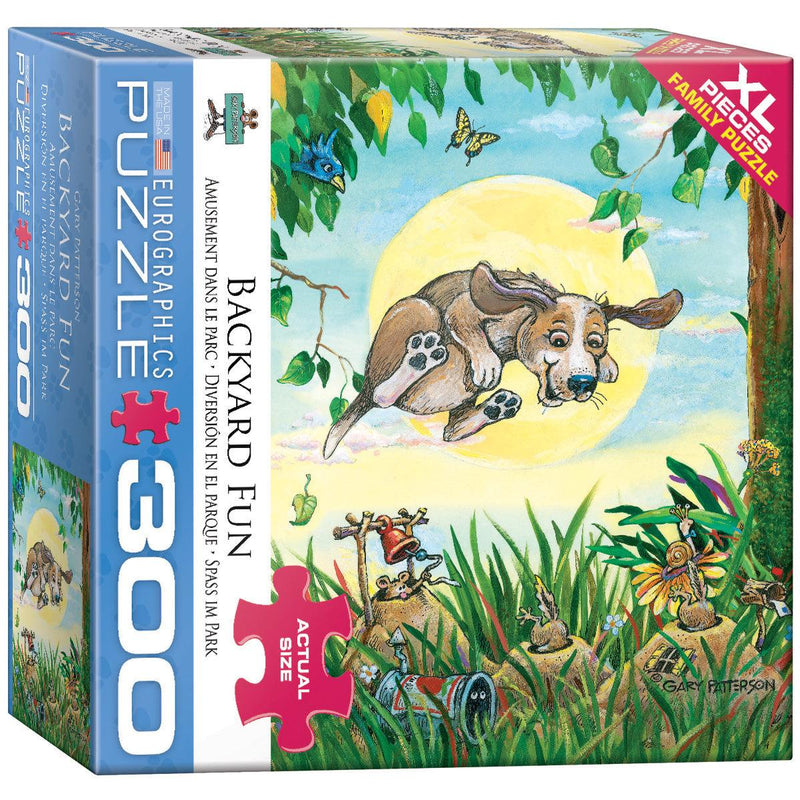 Eurographics - Backyard Fun by Gary Paterson (300 pc - XL Puzzle Pieces) - Limolin 