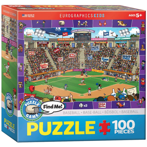 Eurographics - Baseball -Spot & Find (100pc Puzzle) - Limolin 