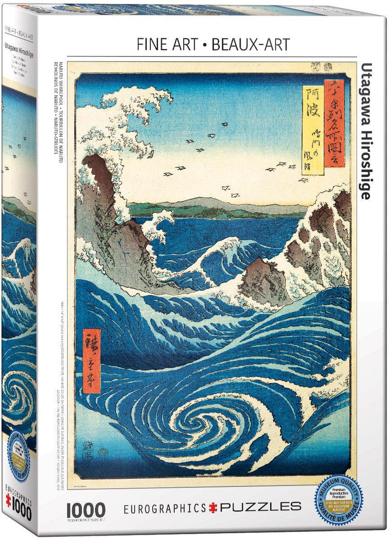 Eurographics - Naruto Whirlpool by Utagawa Hiroshige (1000pc Puzzle) - Limolin 
