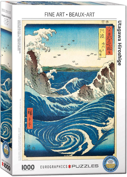 Eurographics - Naruto Whirlpool by Utagawa Hiroshige (1000pc Puzzle) - Limolin 