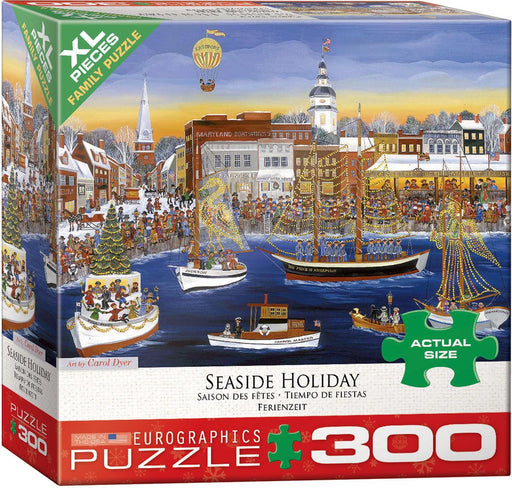 Eurographics - Seaside Holiday by Carol Dyer (300 pc - XL Puzzle Pieces) - Limolin 