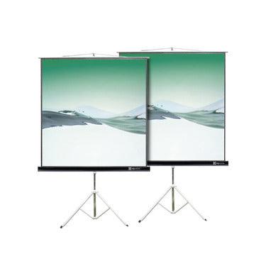 Klipxtreme - Projection Screen on Tripod Stand 86inch 4:3 Aspect Ratio Portable - Limolin 