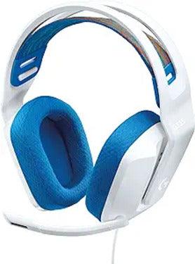 Logitech - Gaming Headset G335 with Boom Mic Adjustable Headband Volume Control Mute PC/Console 35mm - White/Blue - Limolin 