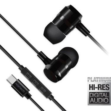 Naztech - Platinum High Fidelity USB-C Earbuds Black - Limolin 
