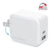 Naztech - 30W USB-C PD + 12W USB Fast Wall Charger | White - Limolin 