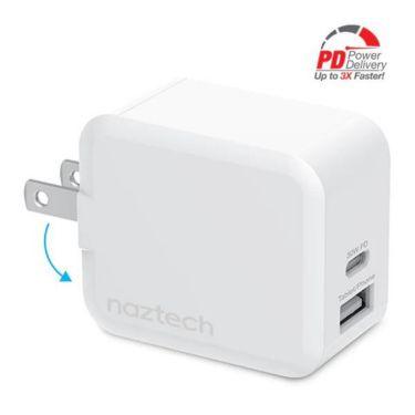 Naztech - 30W USB-C PD + 12W USB Fast Wall Charger | White - Limolin 