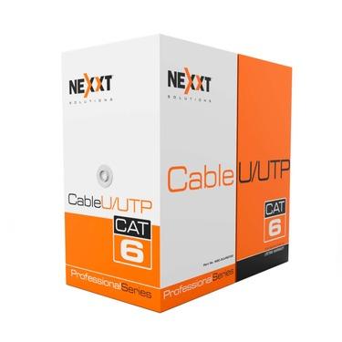 Nexxt - Networking Cat6 1000ft Bulk Box UTP Gigabit Ethernet Cable 4 Pairs 23AWG CMR UL ETL Verified - Gray - Limolin 